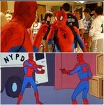 Two people at my school dance both wore spiderman costumes S